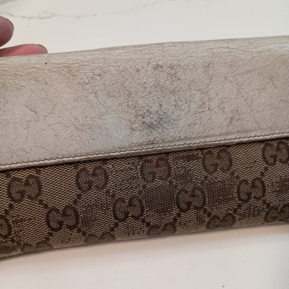 Gucci Long Wallet GG Canvas Beige White - Picture 7 of 16